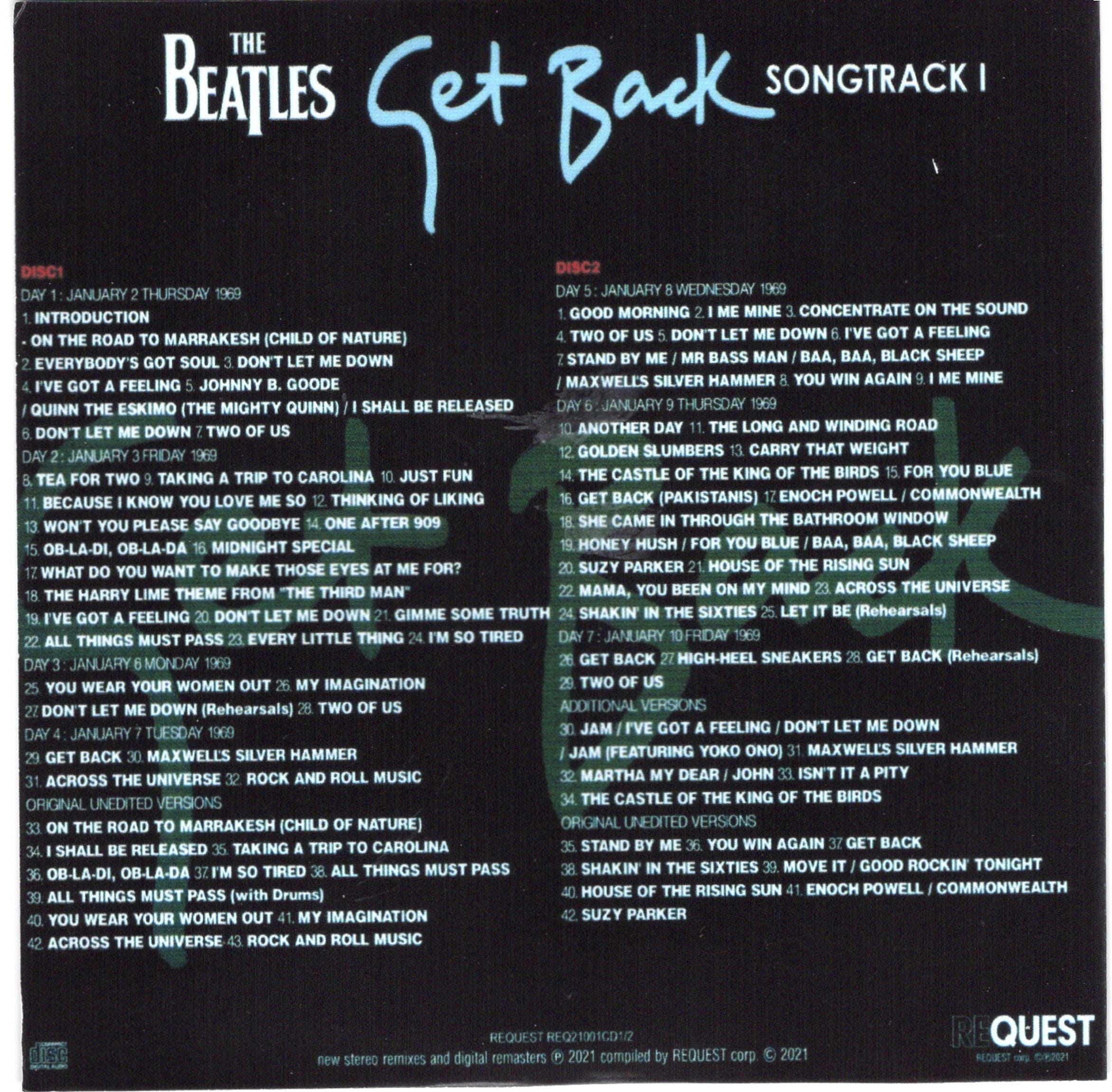 The Beatles Get Back Cd - Etsy