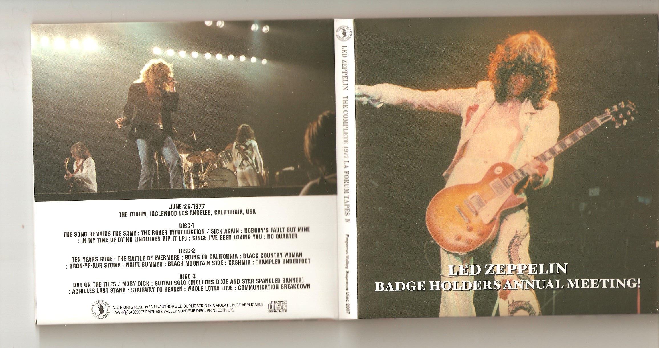 洋楽 led zeppelin / For Badgeholders Only Led Zeppelin – For Badge Holders Only (Part 1) – 2 x Vinyl (LP