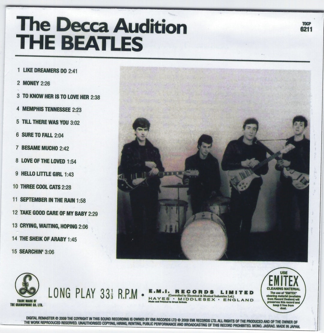 Beatles - the Complete Decca Tapes - Mono and Stereo - 2 CD