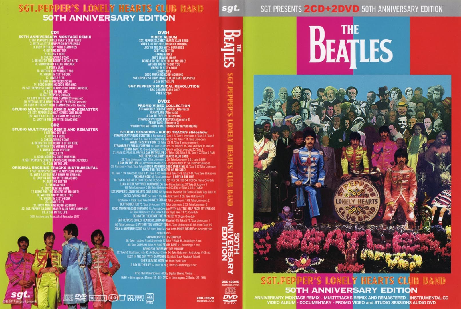 Beatles - Sgt Pepper 50th Anniversary Edition - 2 CD + 2 DVD - New