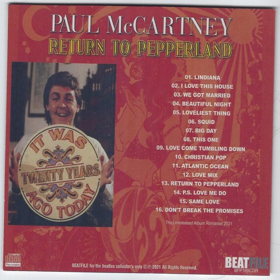 Paul Mccartney - Return to Pepperland - 1987 Unreleased Album - 1