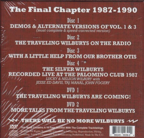 Traveling Wilburys - the Final Chapter - 1987 to 1990 - 4 CD + 2 