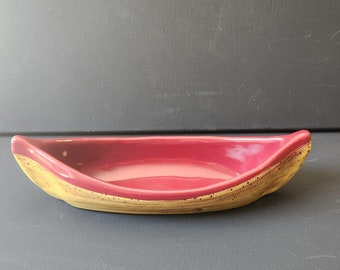 Ceramic Canoe Vintage Canadian Made