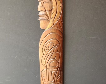 First Nations Carving Dancer and Raven