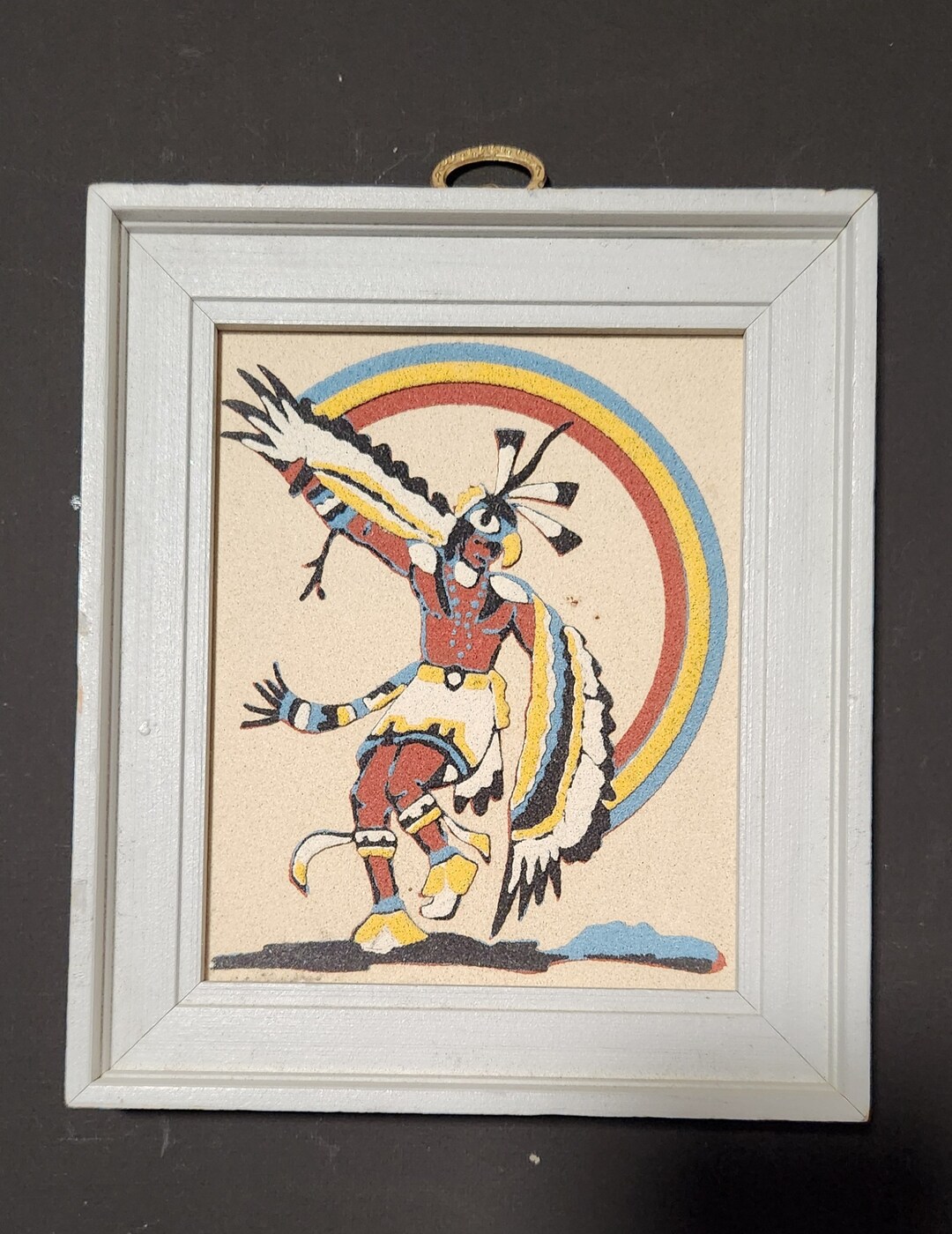 Vintage Southwest Indian Sand Art Etsy