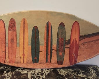 Decorative Wall Wooden Surfboard