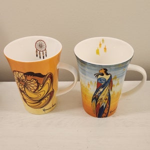 Mugs Coffee Tea en Porcelaine par Maxine Noel, Lot de deux image 2