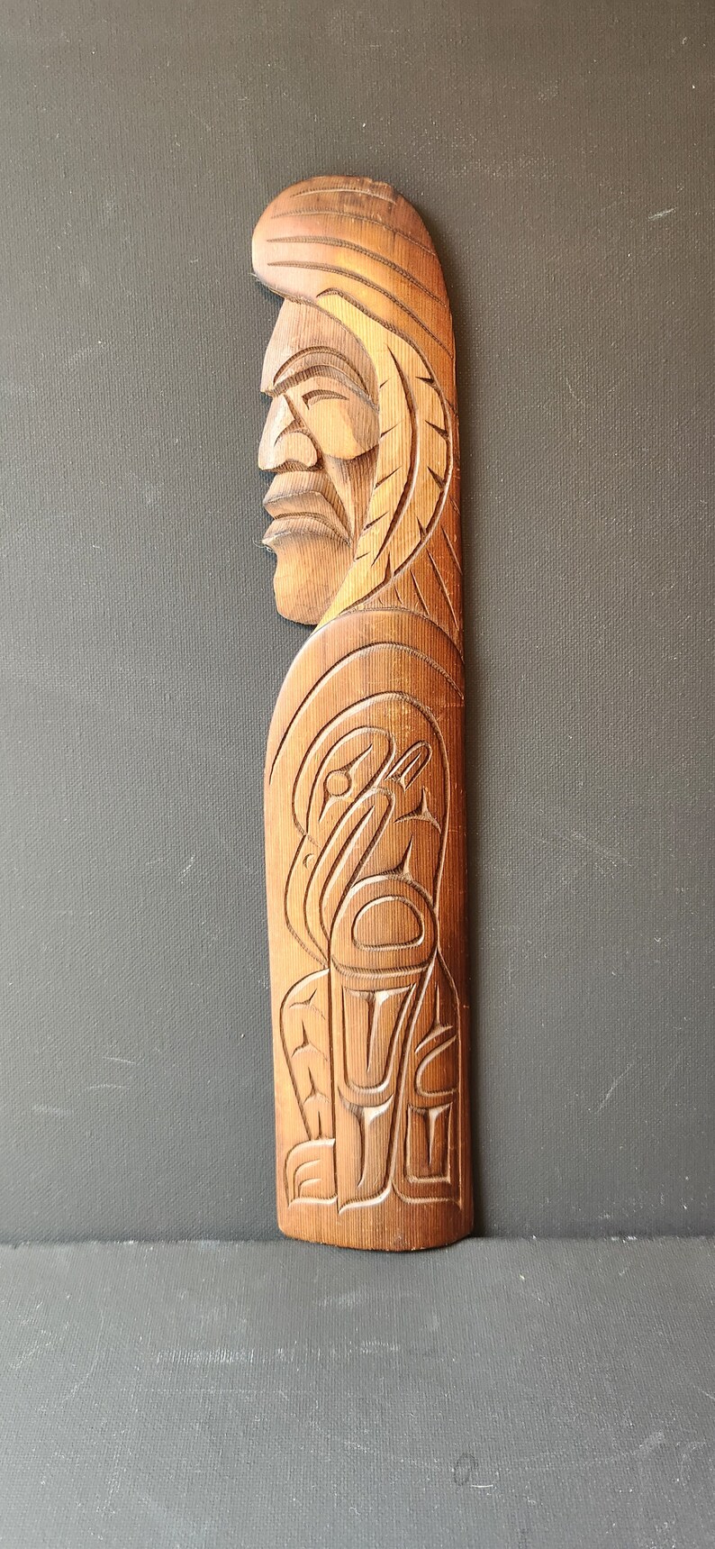First Nations Dancer and Raven Hand Carved - Etsy