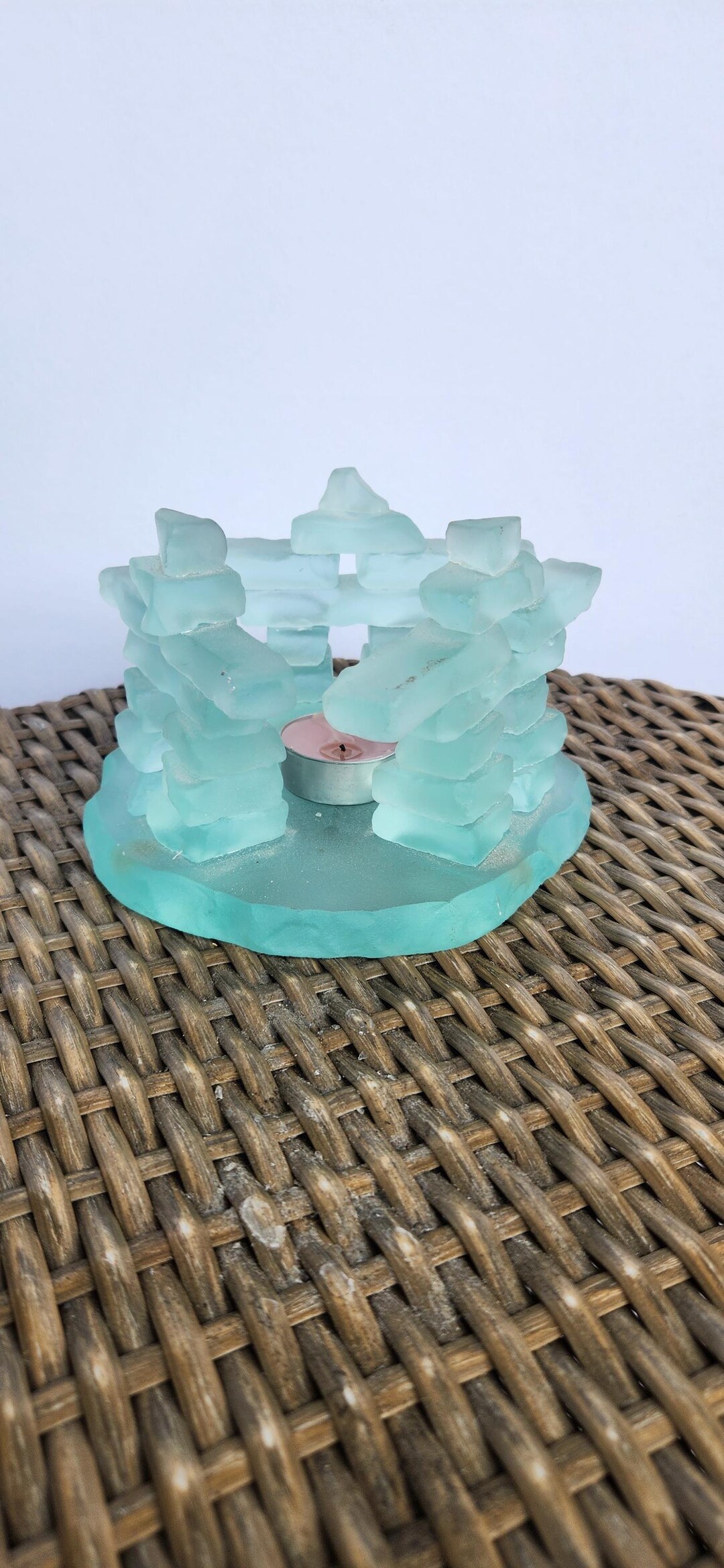 Glass Inukshuk Frosted Glass Inukshuk Art Sculpture - Etsy