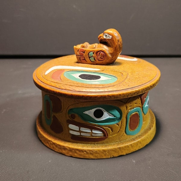 Vintage First Nations Trinket Box