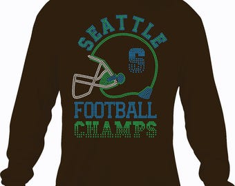 Seattle Football Champs Rhinestone SVG SS10