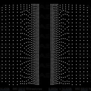 capuz com design totalmente disperso: lado esquerdo e direito - tamanho M Strass (SVG) SS10
