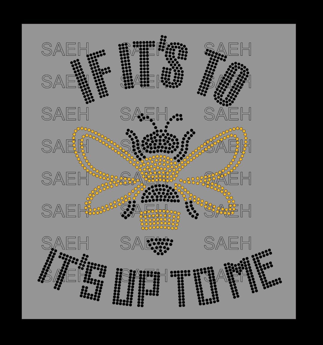 Be Rhinestone Logo If It's to Be Rhinestone SVG SS10 - Etsy