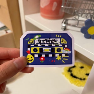 Waterproof Mixtape Vinyl Stickers for Decorating, Collecting