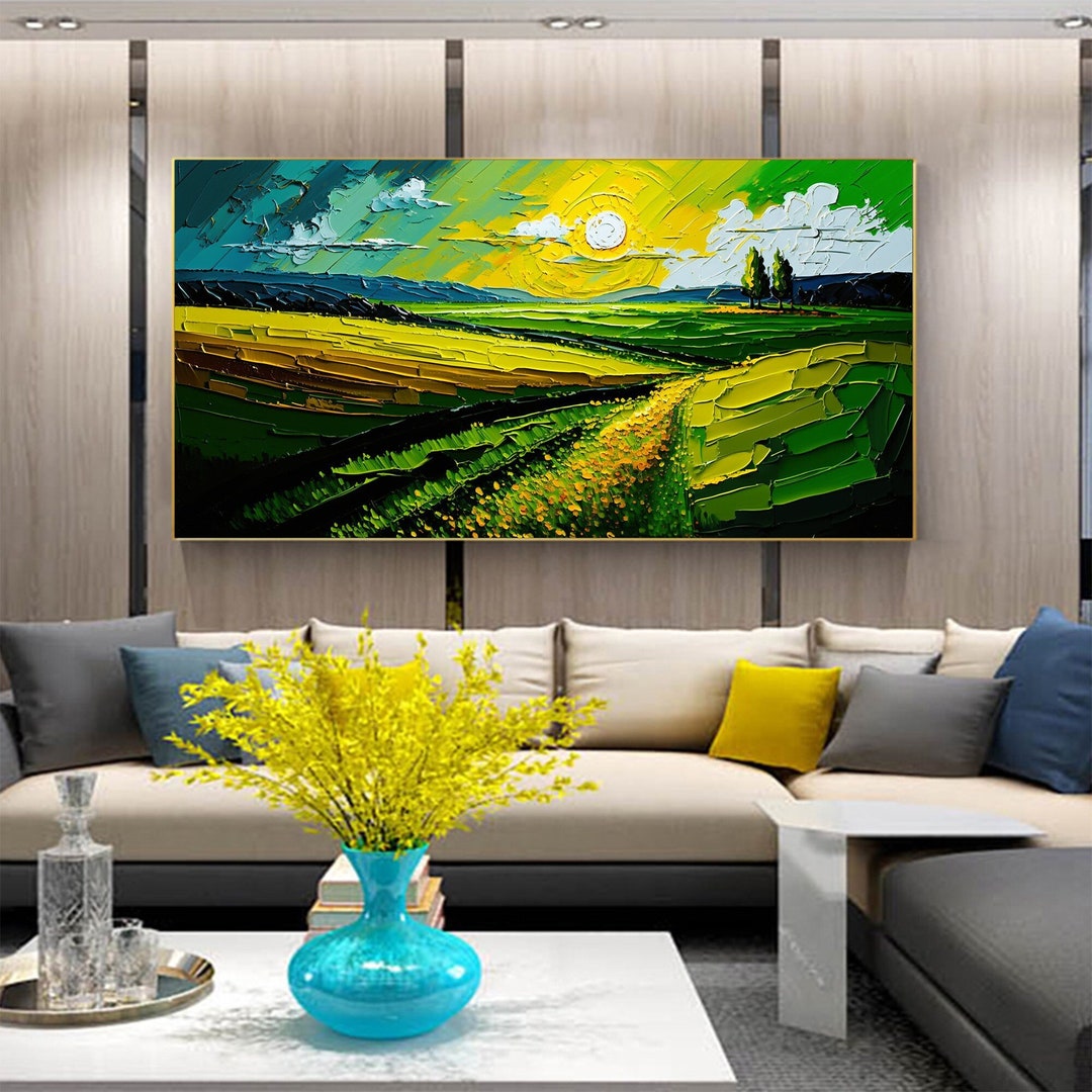 Original Mountain Landscape Oil Painting on Canvas Abstract - Etsy