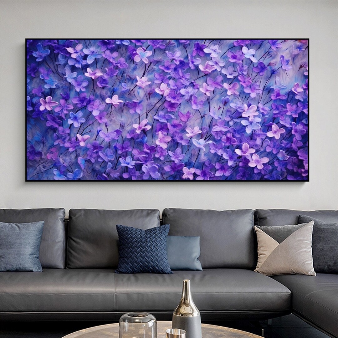 Original Flower Oil Painting on Canvas Large Wall Art - Etsy