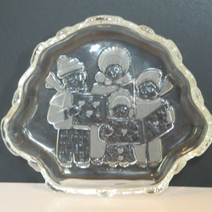Vintage Mikasa 8 1/4 Christmas Carolers Candy Dish