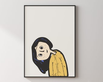 Coraline, Halloween, Digital Download Print, Wall art