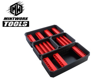 Milwaukee Shockwave Kit with Bins and Bit Holders for Organization | Slim Packout