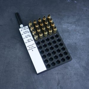 Whiteboard Reloading Block Tray for Ammo Load Development 30 Cal .223 Remington