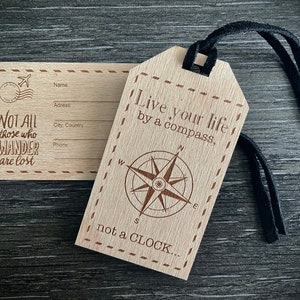 Luggage tag for travelers SVG and DXF file