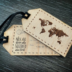 Bagagelabels voor wereldreizigers SVG- en DXF-bestand