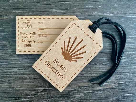 Etichetta per bagaglio del Cammino di Santiago: regalo per