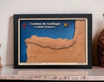Your Camino de Santiago: Custom Map of Your Pilgrimage