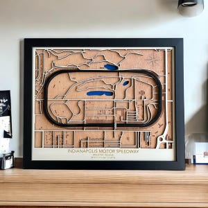 Indianapolis 500 motorspeedwaybaan, Indy 500 Racing Circuit, Indianapolis Motor Speedway, Indy 500 fan cadeau, IndyCar-baan.