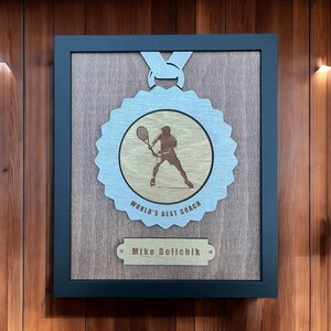 Personalized Coach/Teacher/Mentor Plaque: Custom Silhouette Thank You Gift