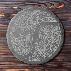 London Map Coaster Digital File SVG DXF - elevate your drinking game DIY Coaster