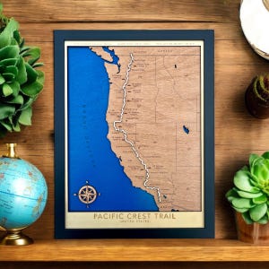 Aangepaste gelaagde routekaart – gepersonaliseerde wandel-, fiets- en hardlooproute – handgemaakte houten muurkunst – perfect cadeau voor outdooravontuur