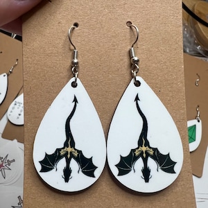 Dragon Earrings: Fourth Wing Inspired Lightweight Jewelry