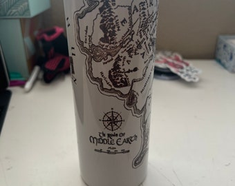 Middle Earth Map Tumbler