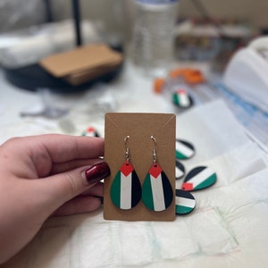 Palestinian Flag Earrings