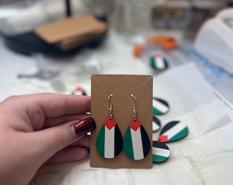 Palestinian Flag Earrings