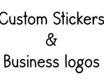 Pegatinas personalizadas o logotipo comercial