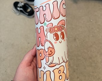 Tumbler con vibrazioni spettrali e cosce spettrali di Halloween