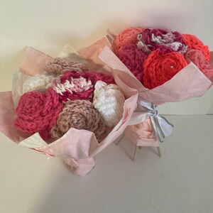 Crochet handmade flower bouquet