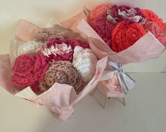 Crochet handmade flower bouquet