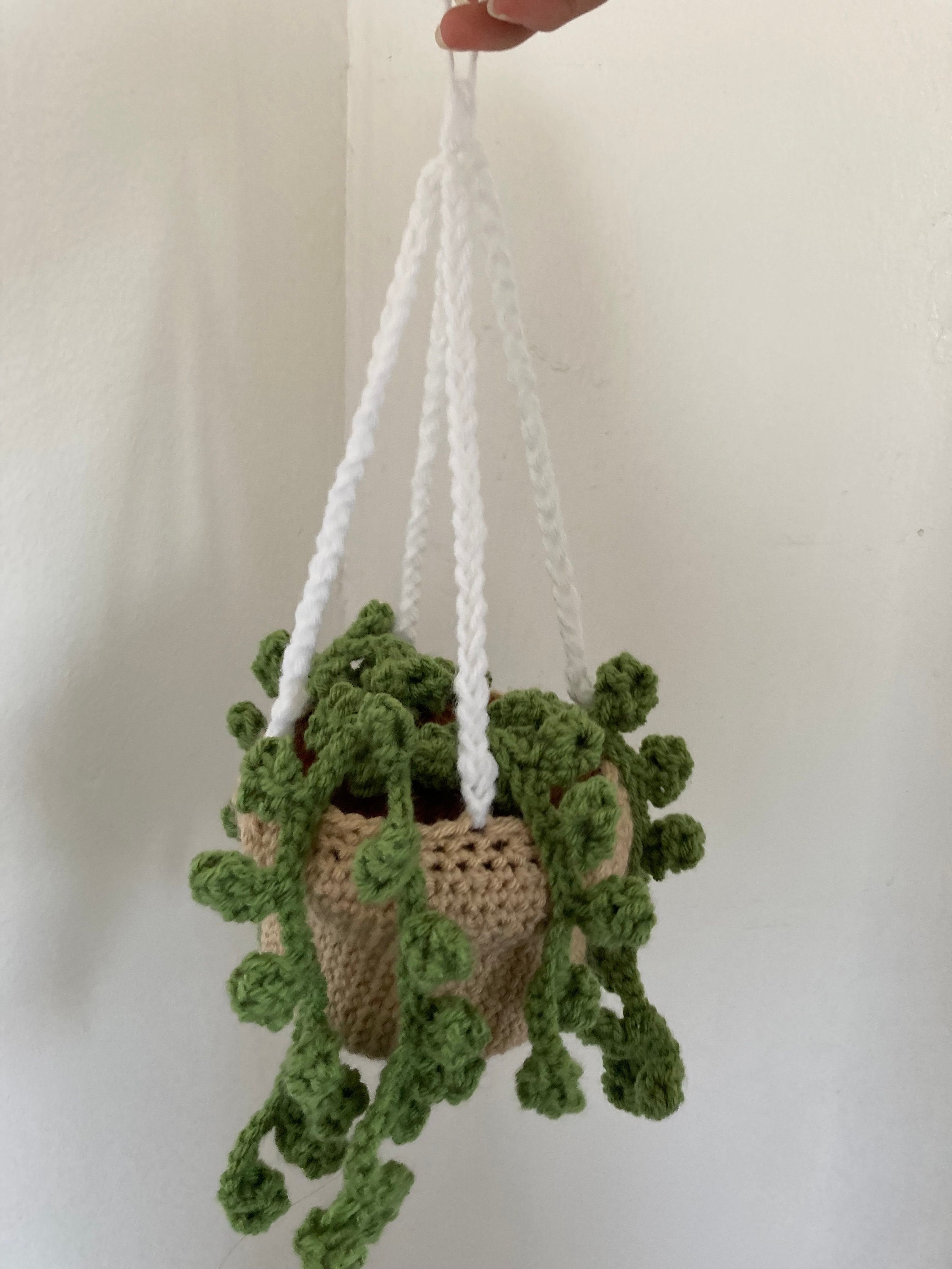 Crochet Hanging Plant PDF PATTERN - Etsy Israel
