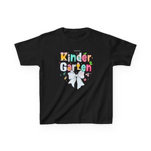 Kinder Cutie Tee Whimsical Bow Shirt for Little Learners Back to School Gift