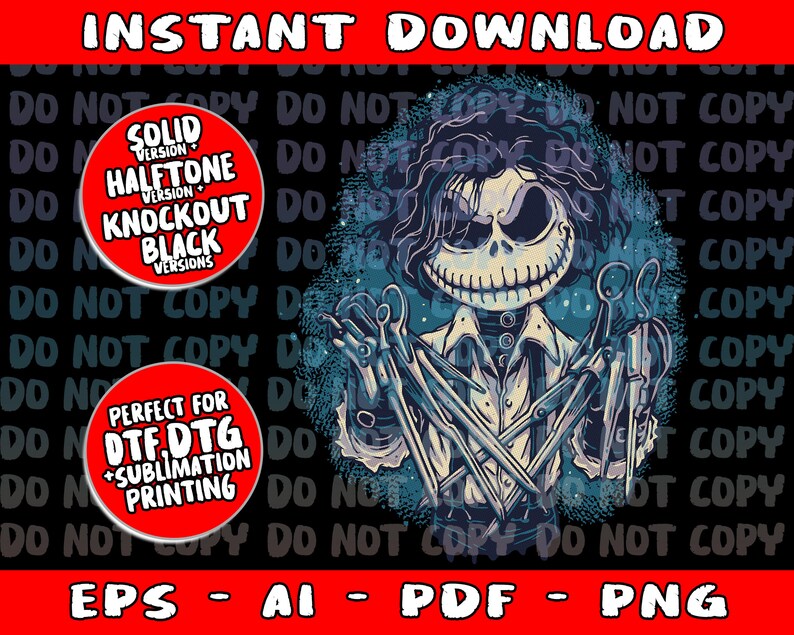 Jack Scissor Hands Png Jack Skeleton Png Edward Png Etsy UK