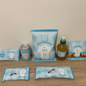 Papeterie et gourmandises personnalisées thème de l'OM