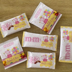 Papeterie et gourmandises personnalisées thème Peppa Pig