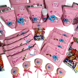 Papeterie et gourmandises personnalisées thème Stitch