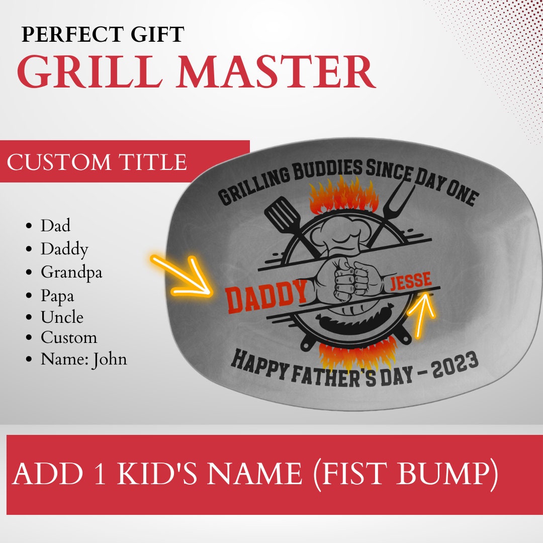 First Fathers Day, Daddy Grill Platter, Grill Platter Father Day, BBQ