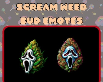 Geanimeerd onkruidmasker Emote / Sub Emote / Twitch / Halloween / Discord / Bit Emote / Emotes / Horror / Streamer / Gamer / Emote Commissie /
