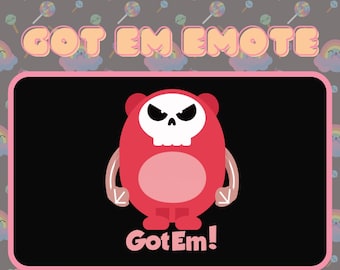 Geanimeerde emote/premade emote/horror emote/sub emote/bit emote/emotes commissie/twitch emote/onenigheid emote/gamer/streamer/trovo