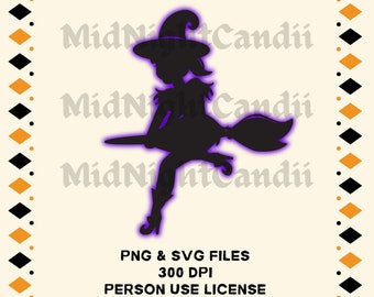 Heks silhouet SVG/PNG/Halloween SVG/heks ontwerpen/heks illustratie/vector/afbeeldingen/sublimatie/Cricut/clipart/graphics